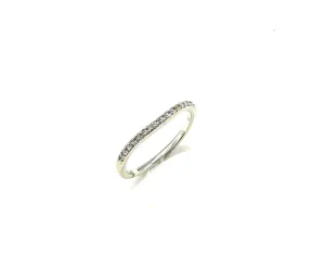 1/4 Ctw Bead Set Curved Diamond Band