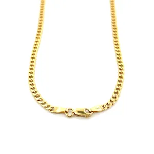 14K Yellow Gold 3MM Curb Chain