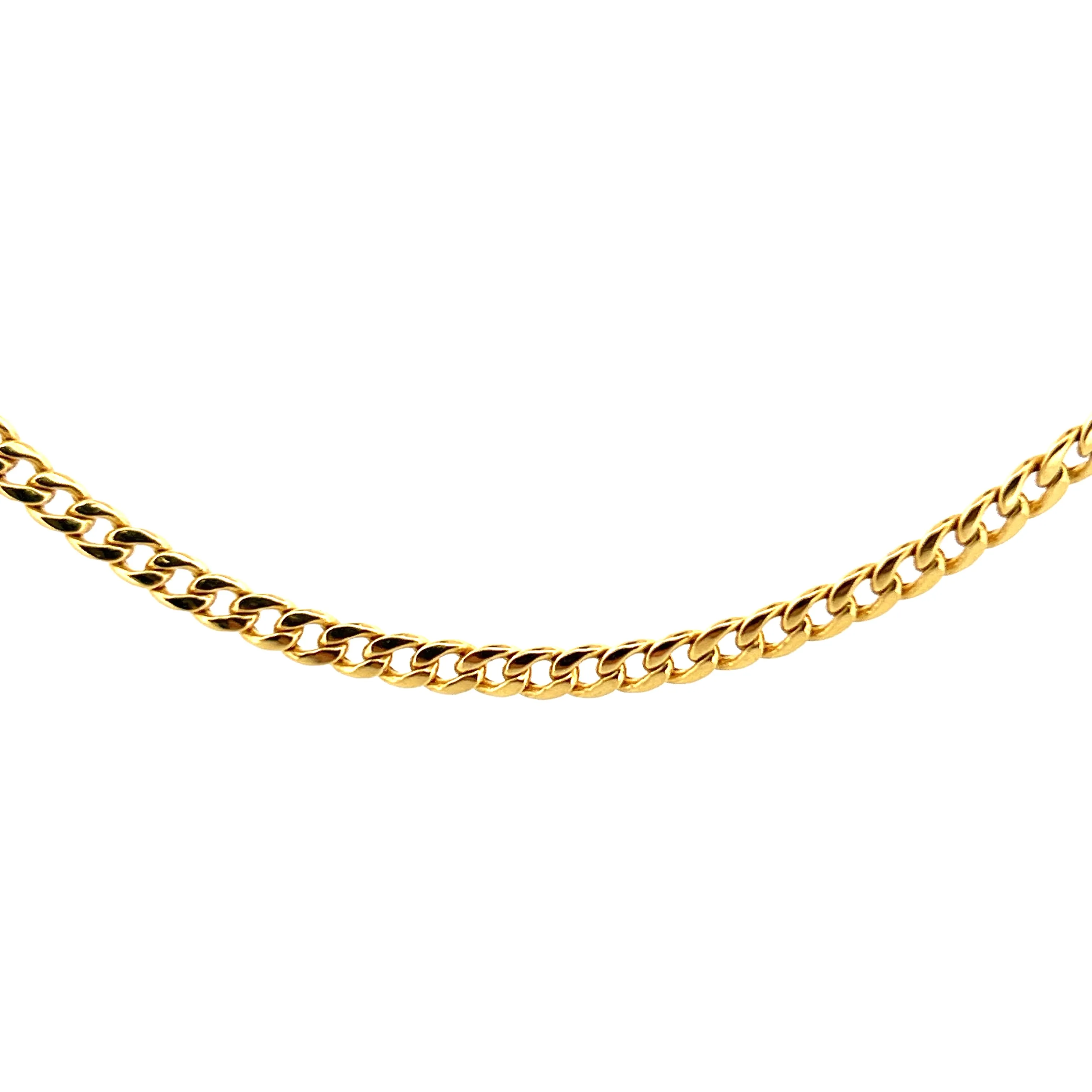 14K Yellow Gold 3MM Curb Chain