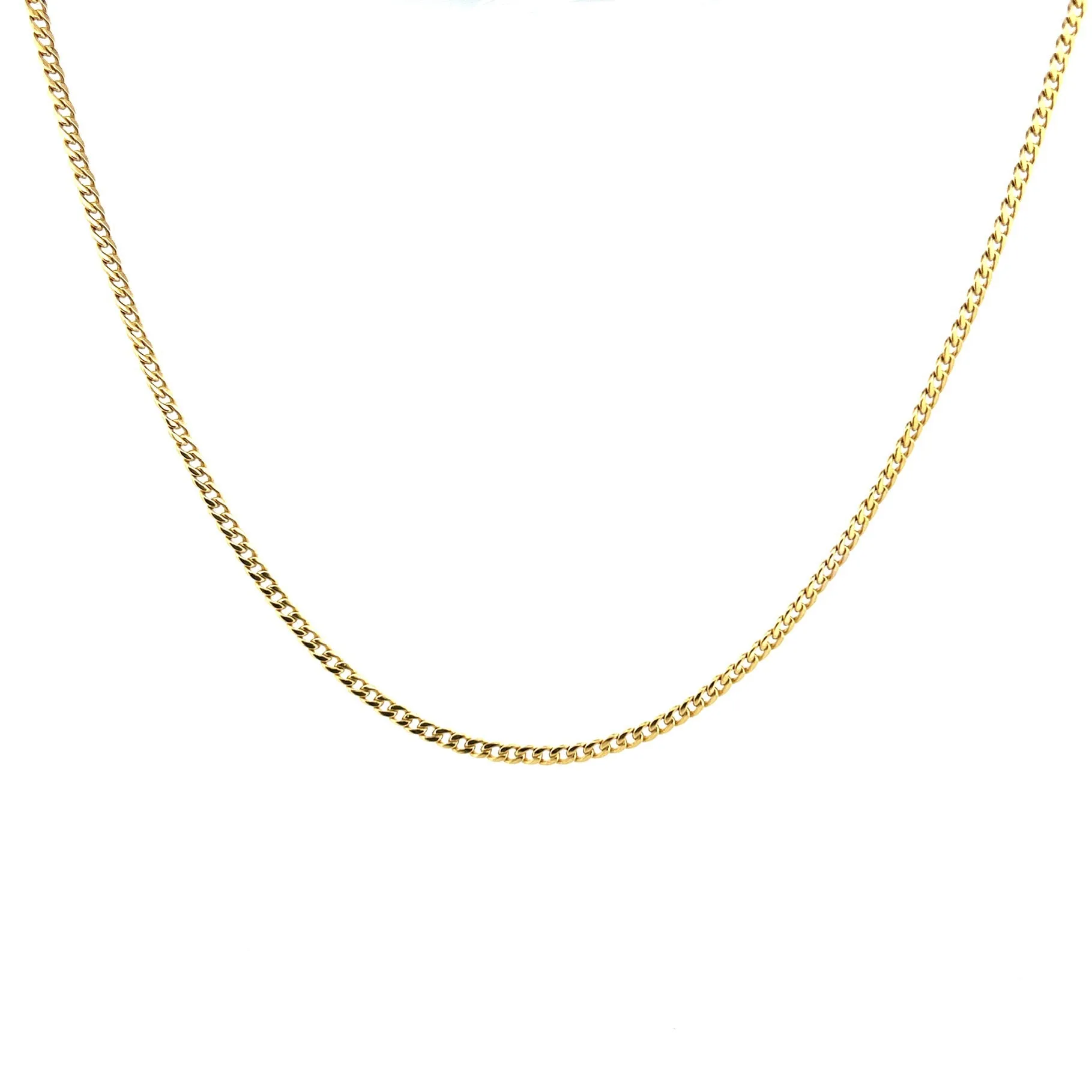 14K Yellow Gold 3MM Curb Chain