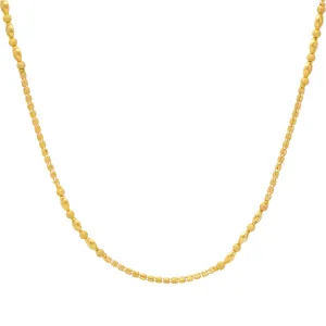 22K Yellow Gold Beaded Chain (14.7gm)