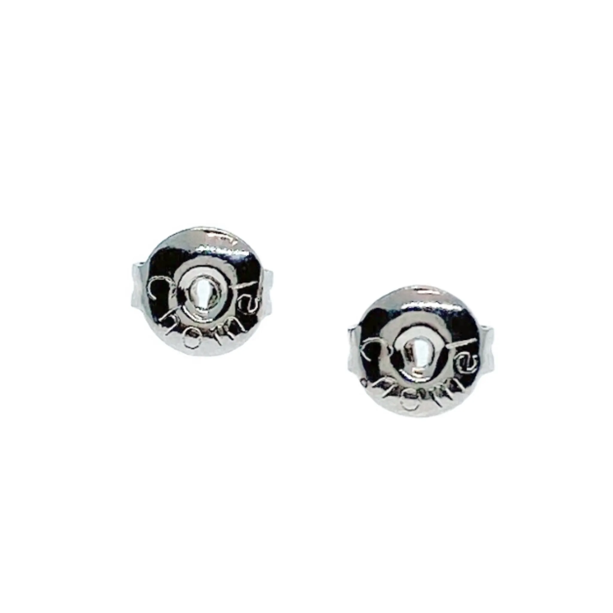 5mm Cubic Zirconia Stud Earring, Rhodium Plated