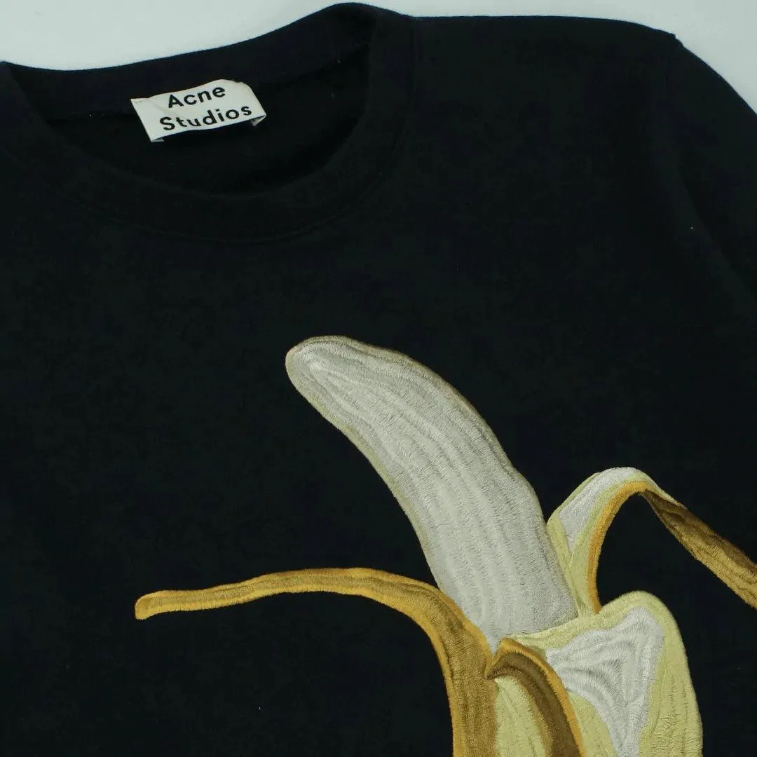 ACNE STUDIOS CASEY BANANA CREW SWEAT  (S)