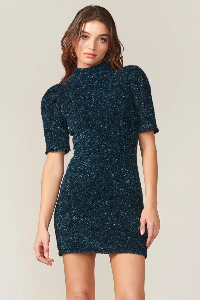 Andrea Cozy Lurex Sweater Dress