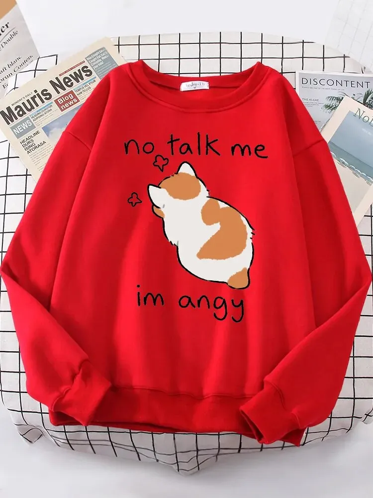 Angy Cat Kawaii Cozy Sweater