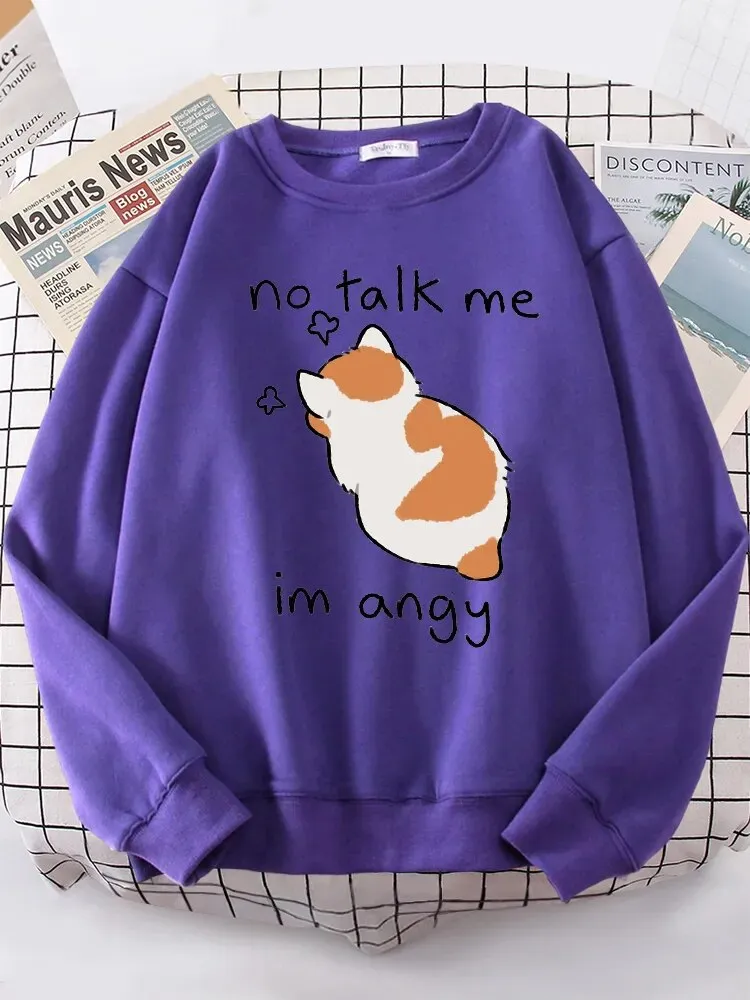 Angy Cat Kawaii Cozy Sweater