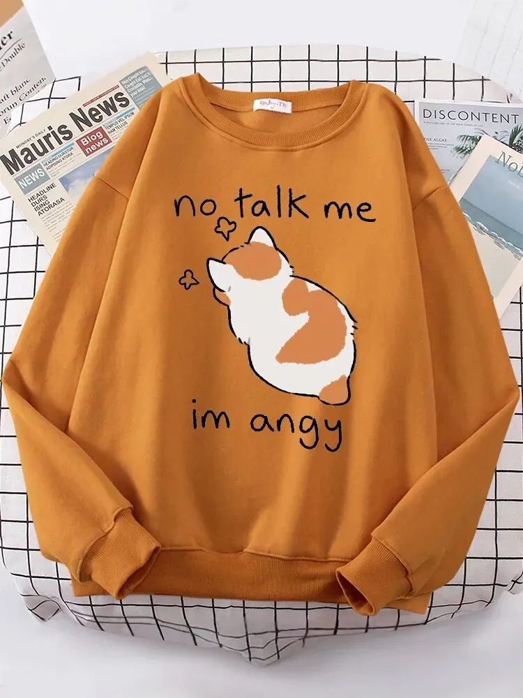 Angy Cat Kawaii Cozy Sweater