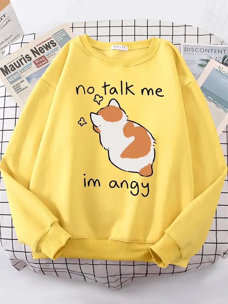 Angy Cat Kawaii Cozy Sweater