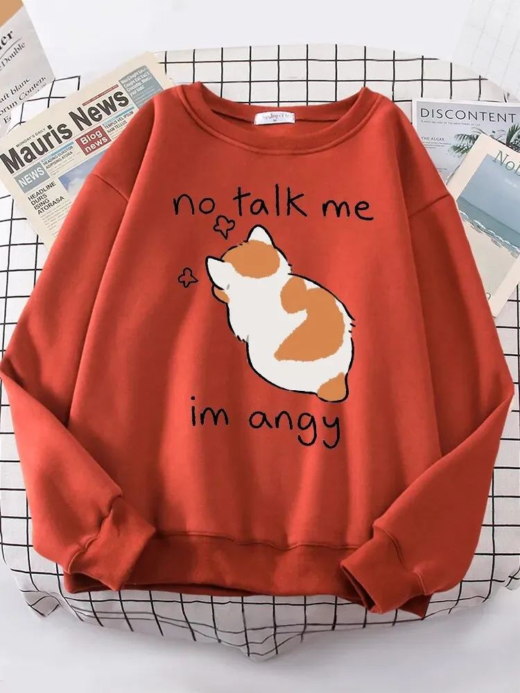 Angy Cat Kawaii Cozy Sweater