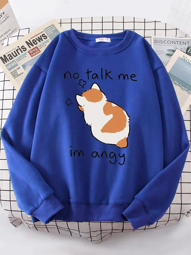 Angy Cat Kawaii Cozy Sweater