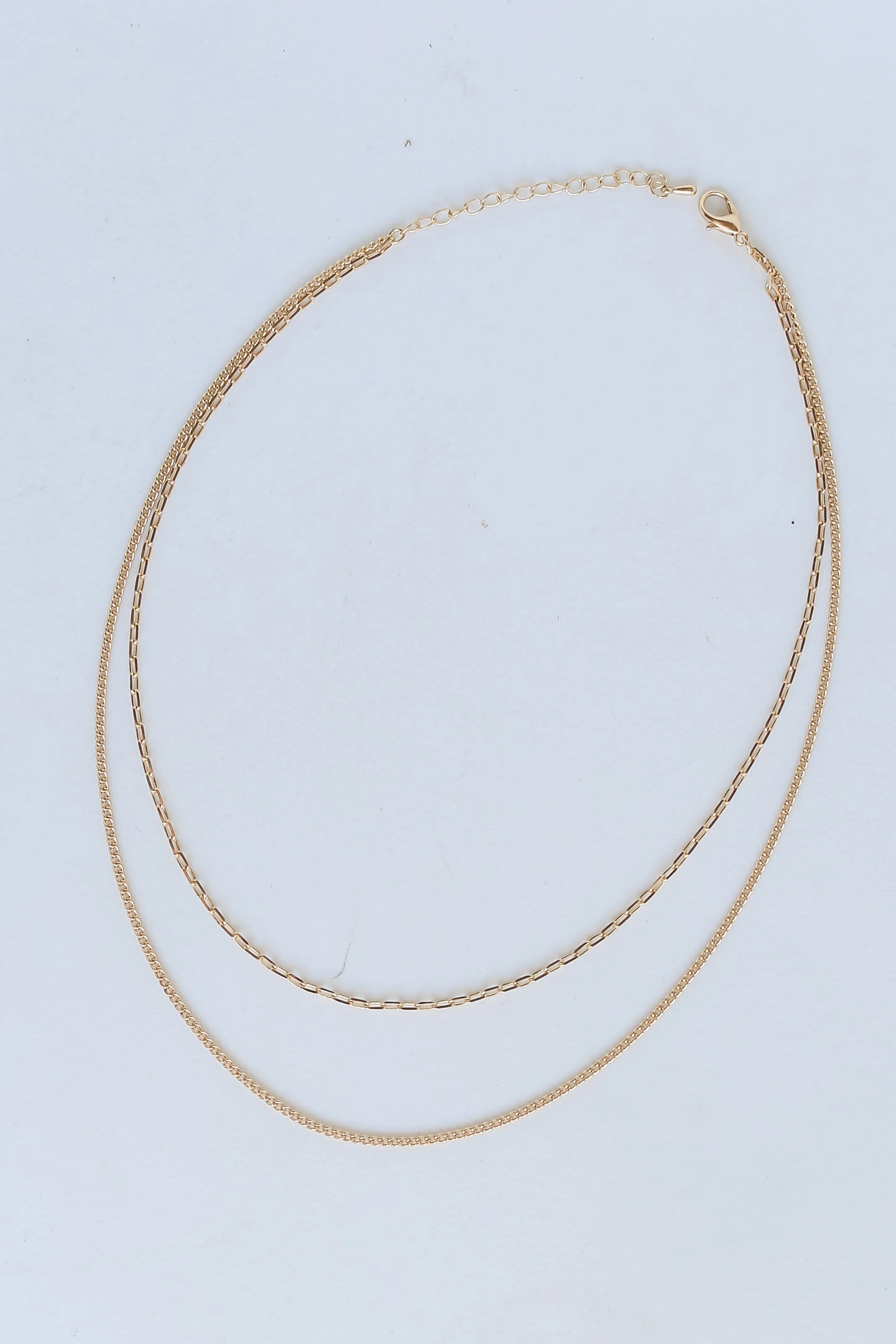 Annabelle Gold Layered Chain Necklace