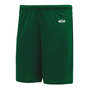 Athletic Knit (AK) BAS1300L-029 Ladies Dark Green Baseball Shorts