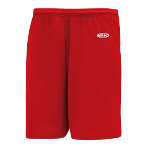 Athletic Knit (AK) BAS1300Y-005 Youth Red Baseball Shorts