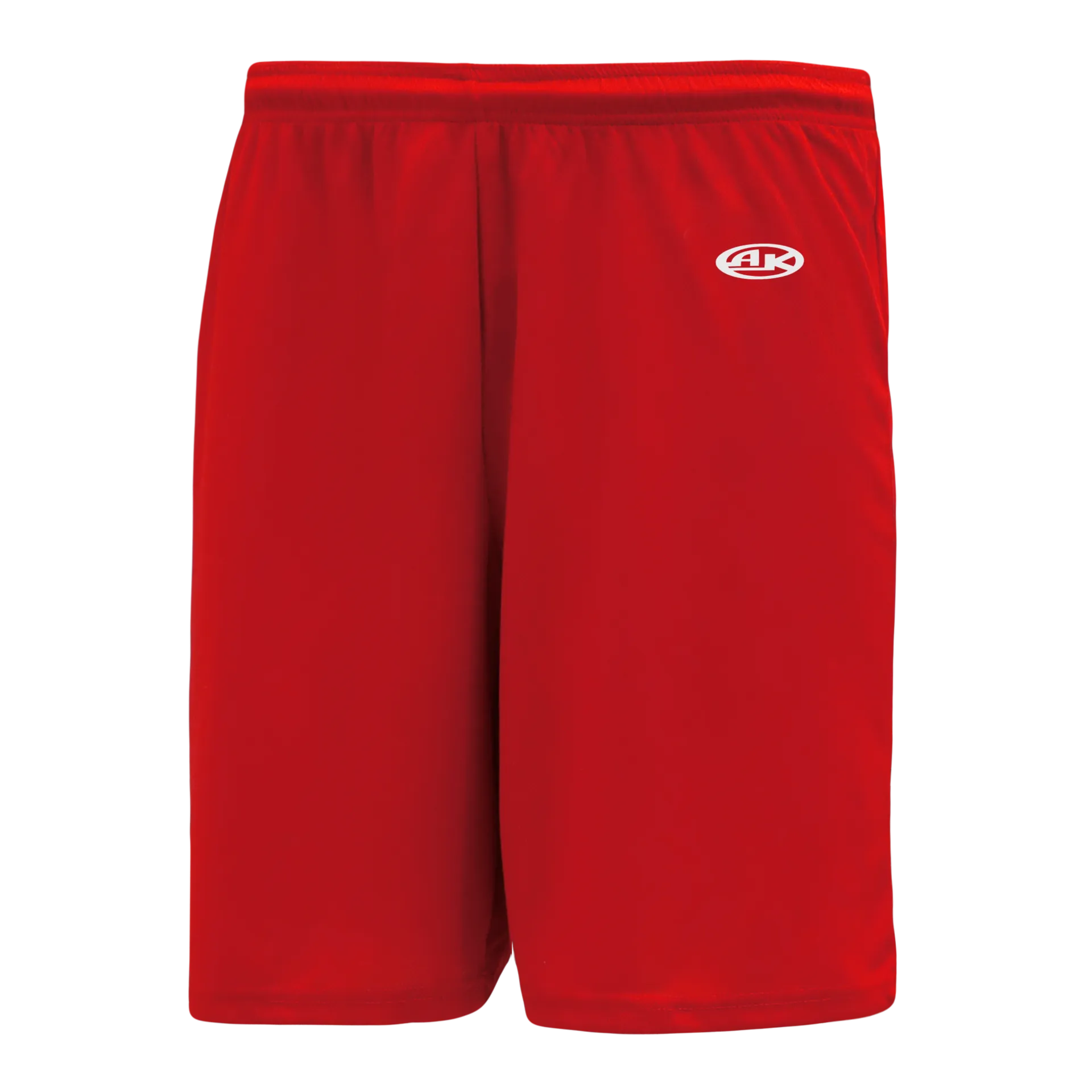 Athletic Knit (AK) BAS1700M-005 Mens Red Baseball Shorts