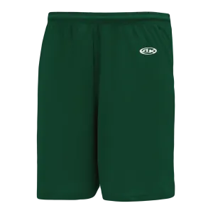 Athletic Knit (AK) BS1700M-029 Mens Dark Green Basketball Shorts