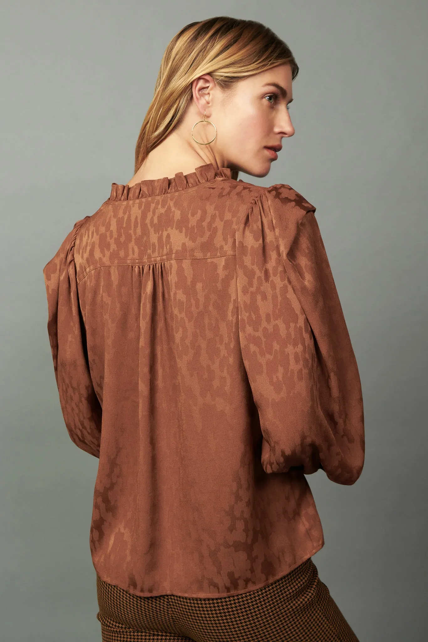 Autumn Puff Sleeve Blouse