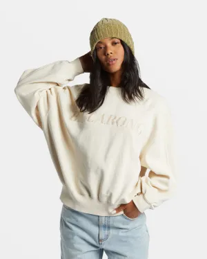 Billabong Palmin Kendal Crewneck Sweatshirt - WHITE CAP