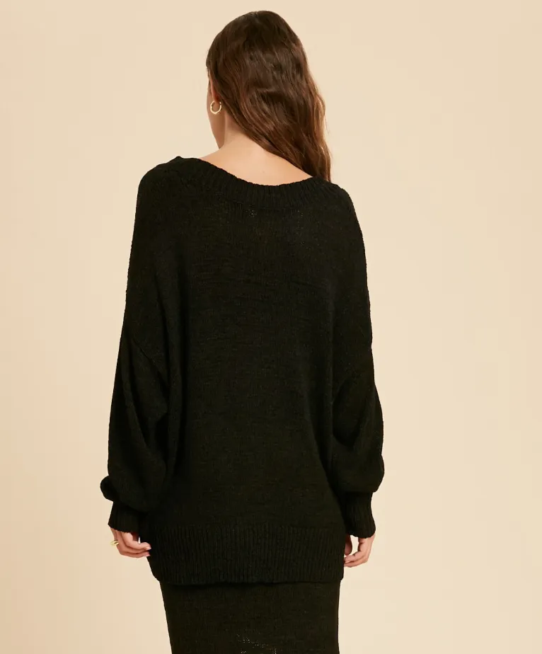 Black Knit Sweater