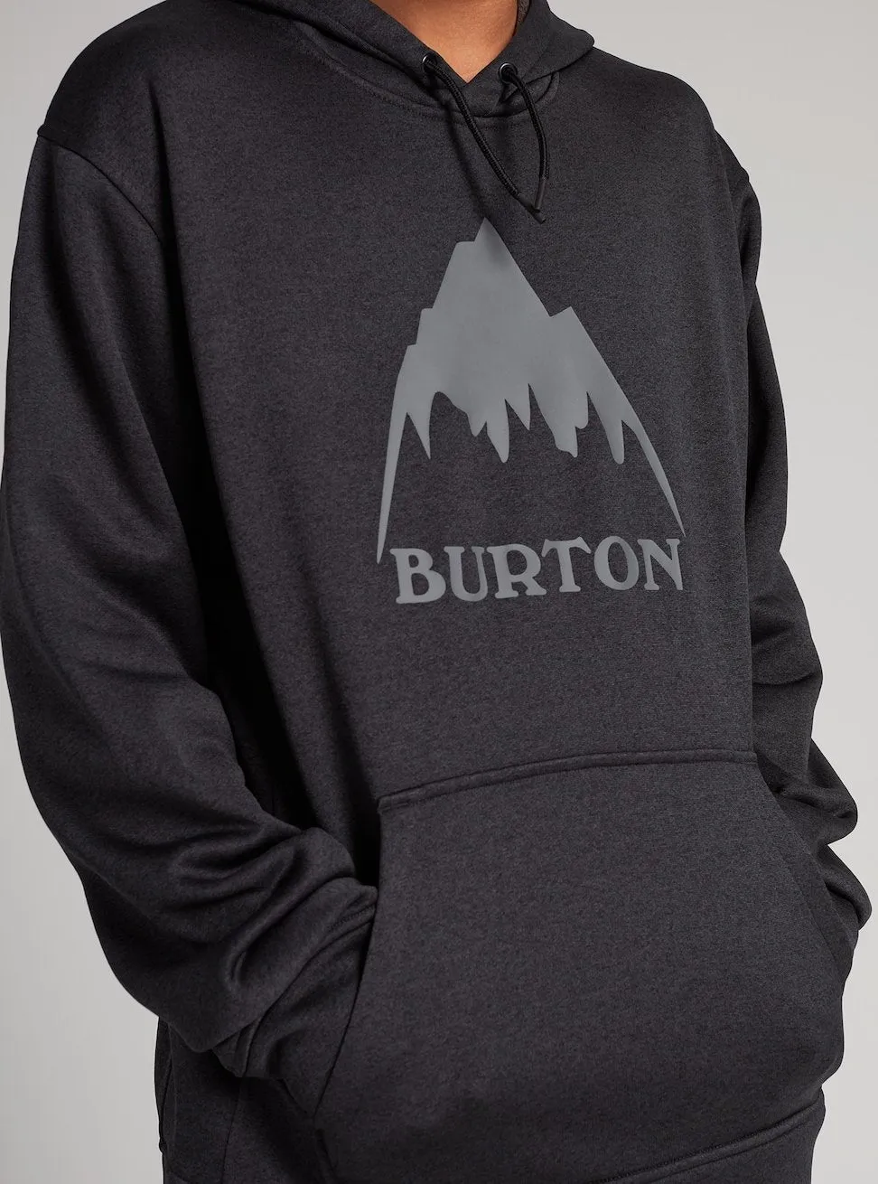 Burton Oak Pull Over Hoodie Mens Black Heather