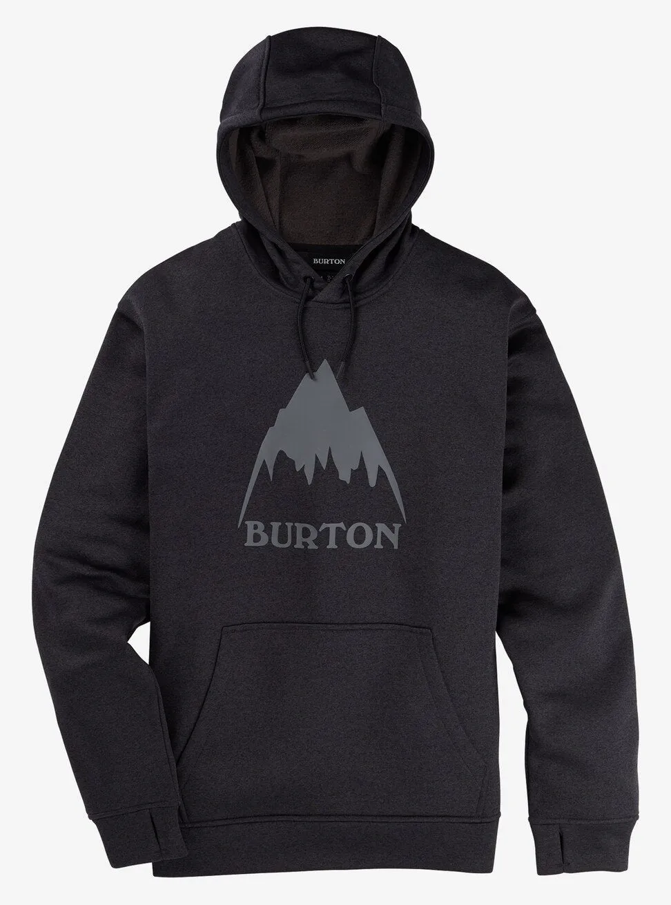 Burton Oak Pull Over Hoodie Mens Black Heather