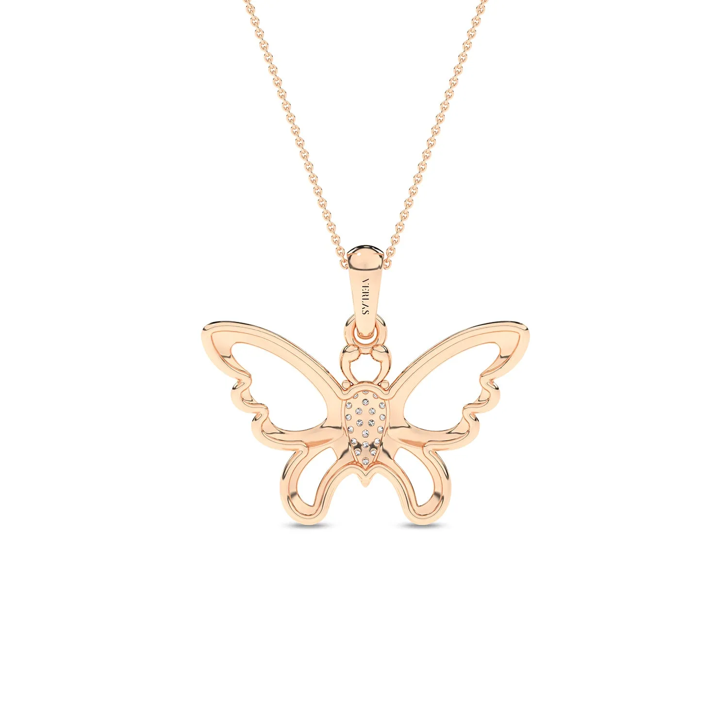 Butterfly Flutter Silhouette Pendant