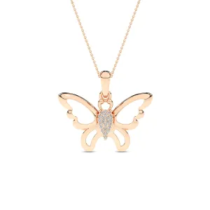 Butterfly Flutter Silhouette Pendant