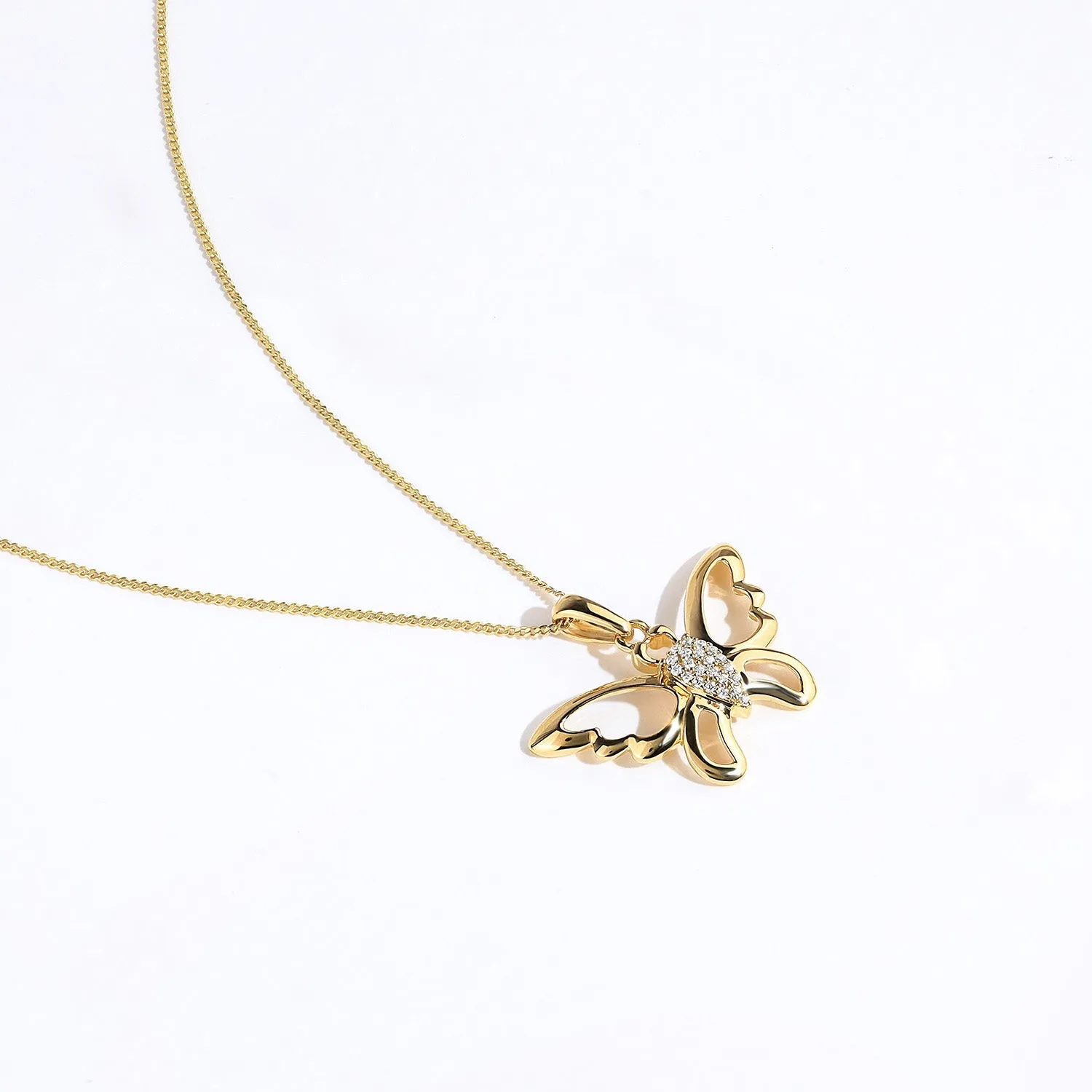 Butterfly Flutter Silhouette Pendant