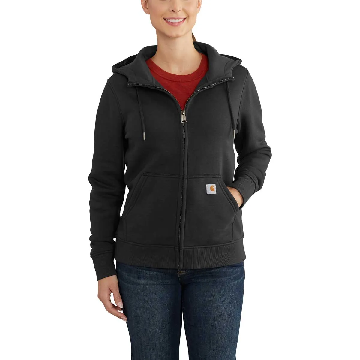 Carhartt Women's Relaxed Fit Midweight Full Zip Hooded Sweatshirt