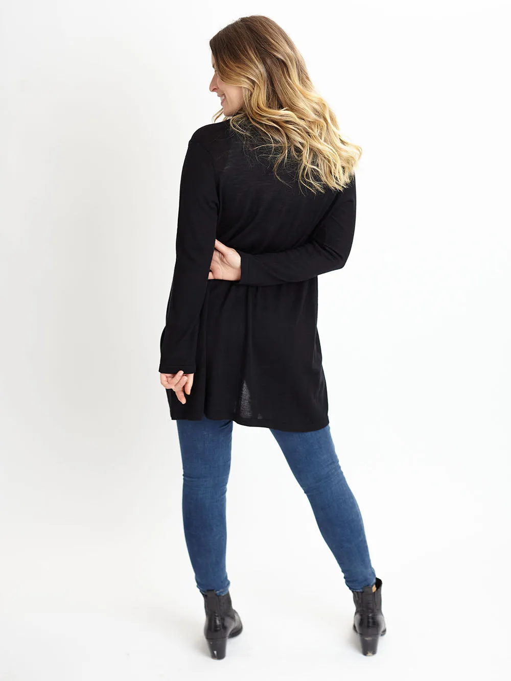 Cashmere & Silk Edge to Edge Cardigan