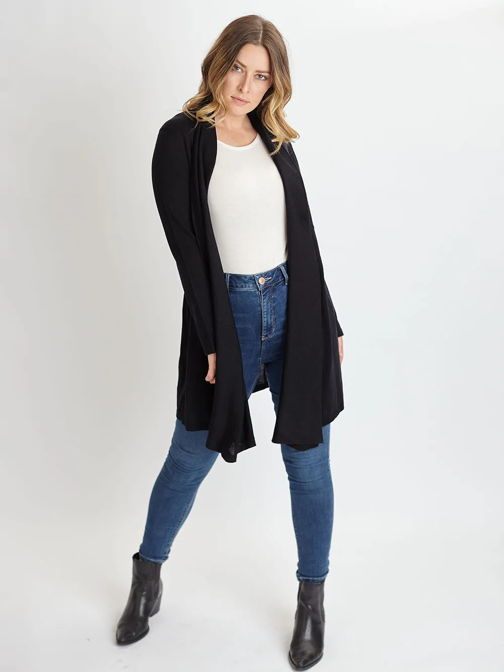 Cashmere & Silk Edge to Edge Cardigan