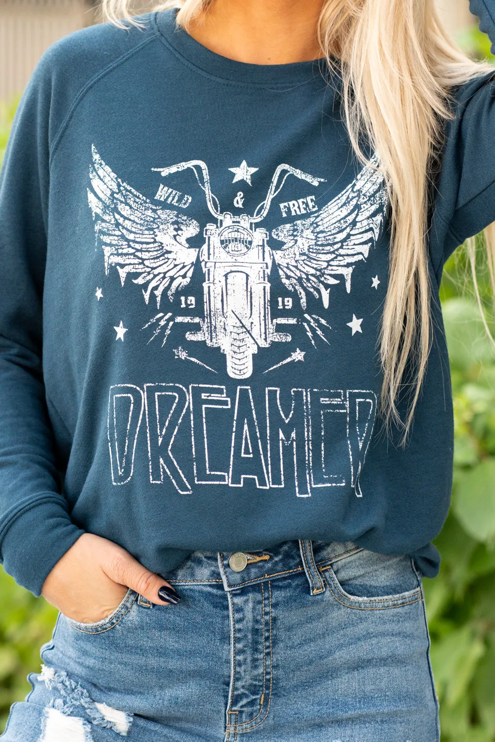 Dreamer Graphic Cozy Pull Over Sweater