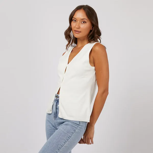 Dustin Vee Top - White