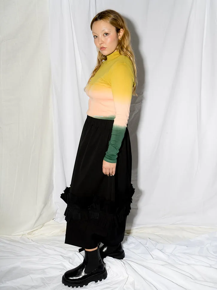 Eckhaus Latta Lapped Baby Turtleneck, Sunset