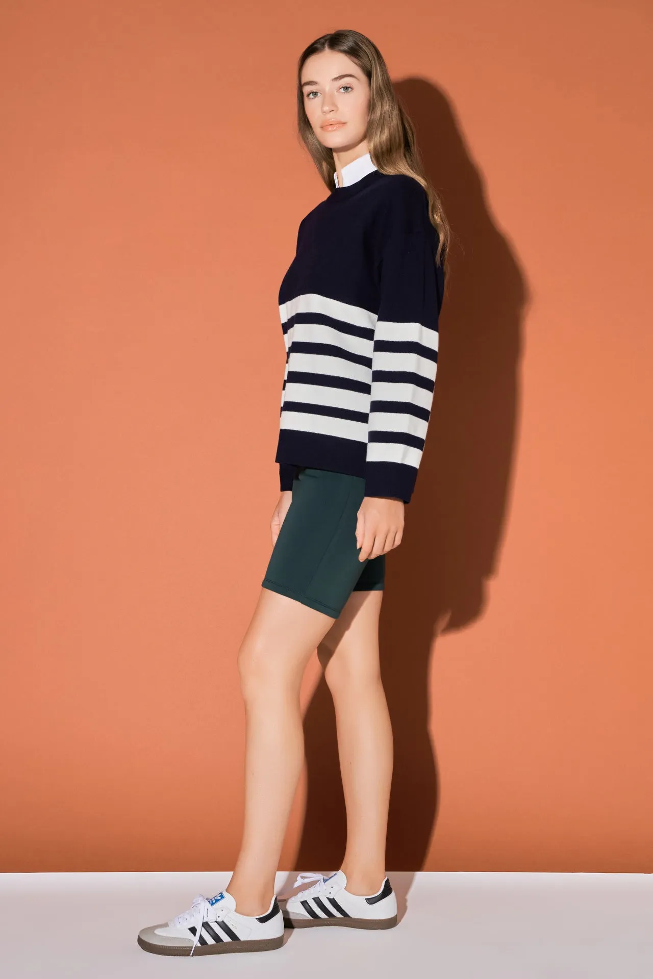 English Factory - Stripe Round Neck Sweater