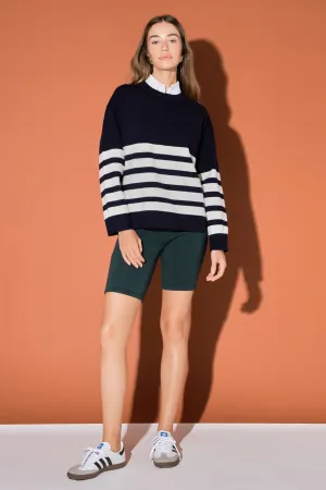 English Factory - Stripe Round Neck Sweater