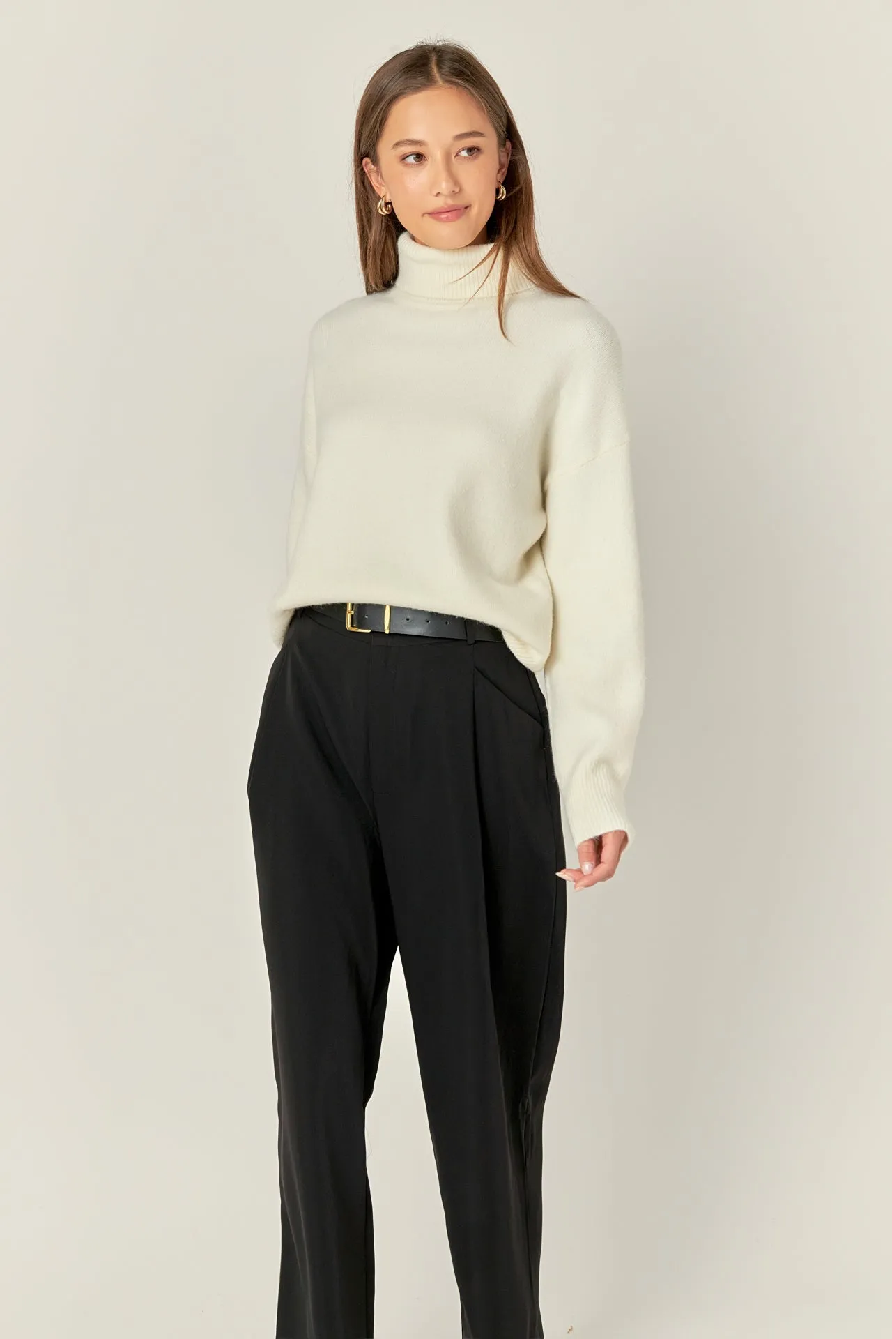 English Factory - Turtleneck Long Sleeve Sweater