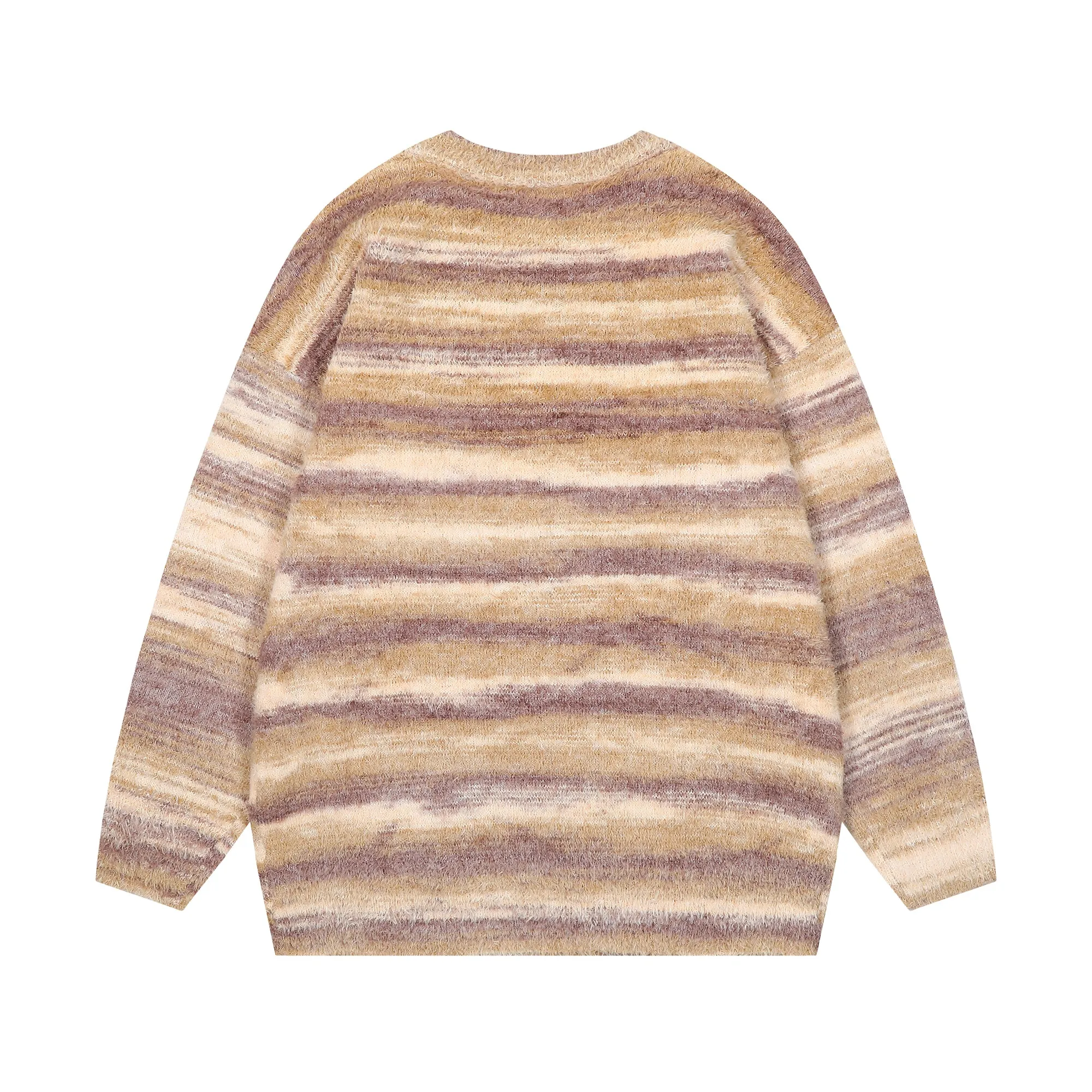 Faire Echo flame-striped casual sweater