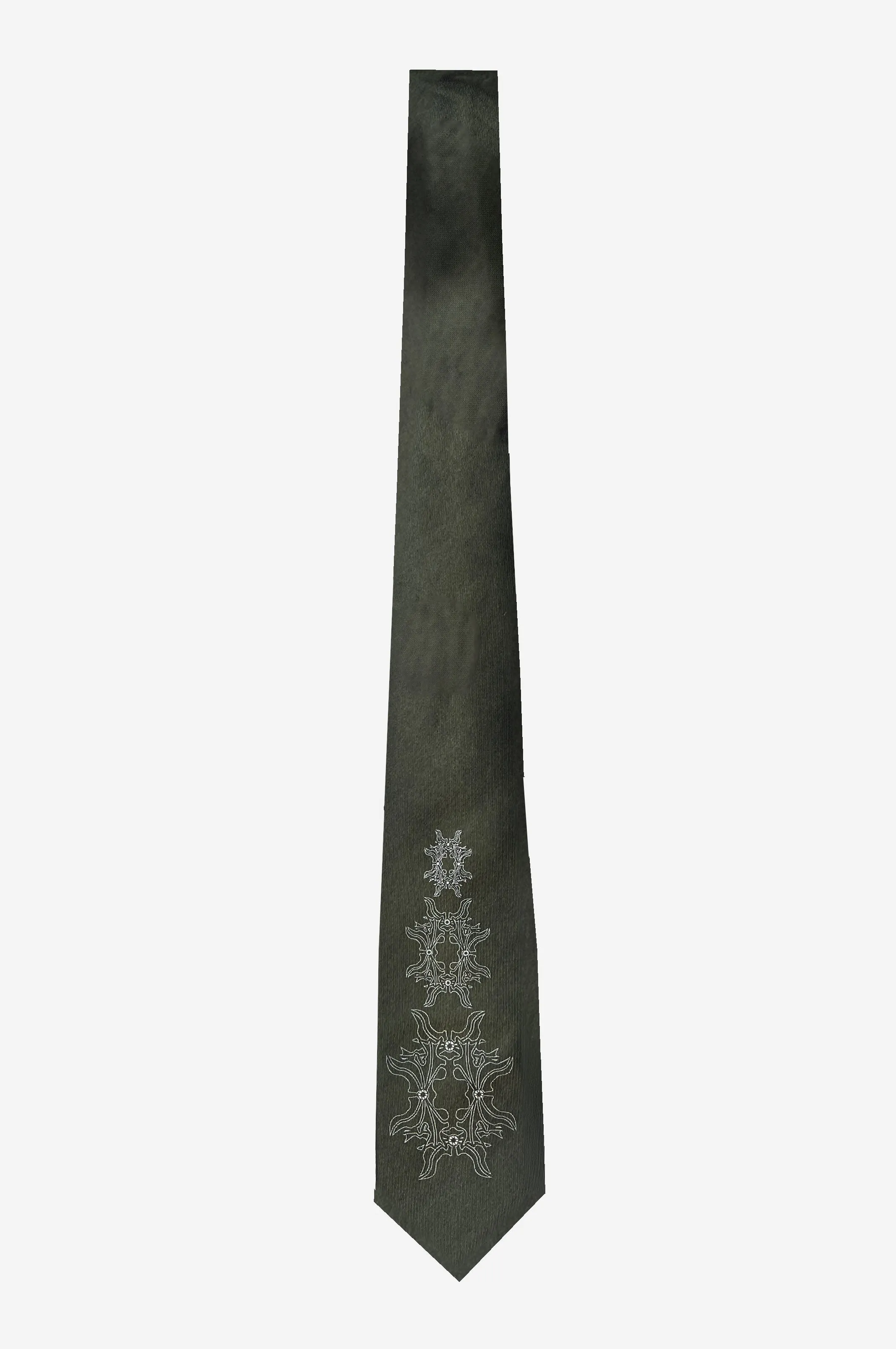 FLORAL COTTON SILK TIE