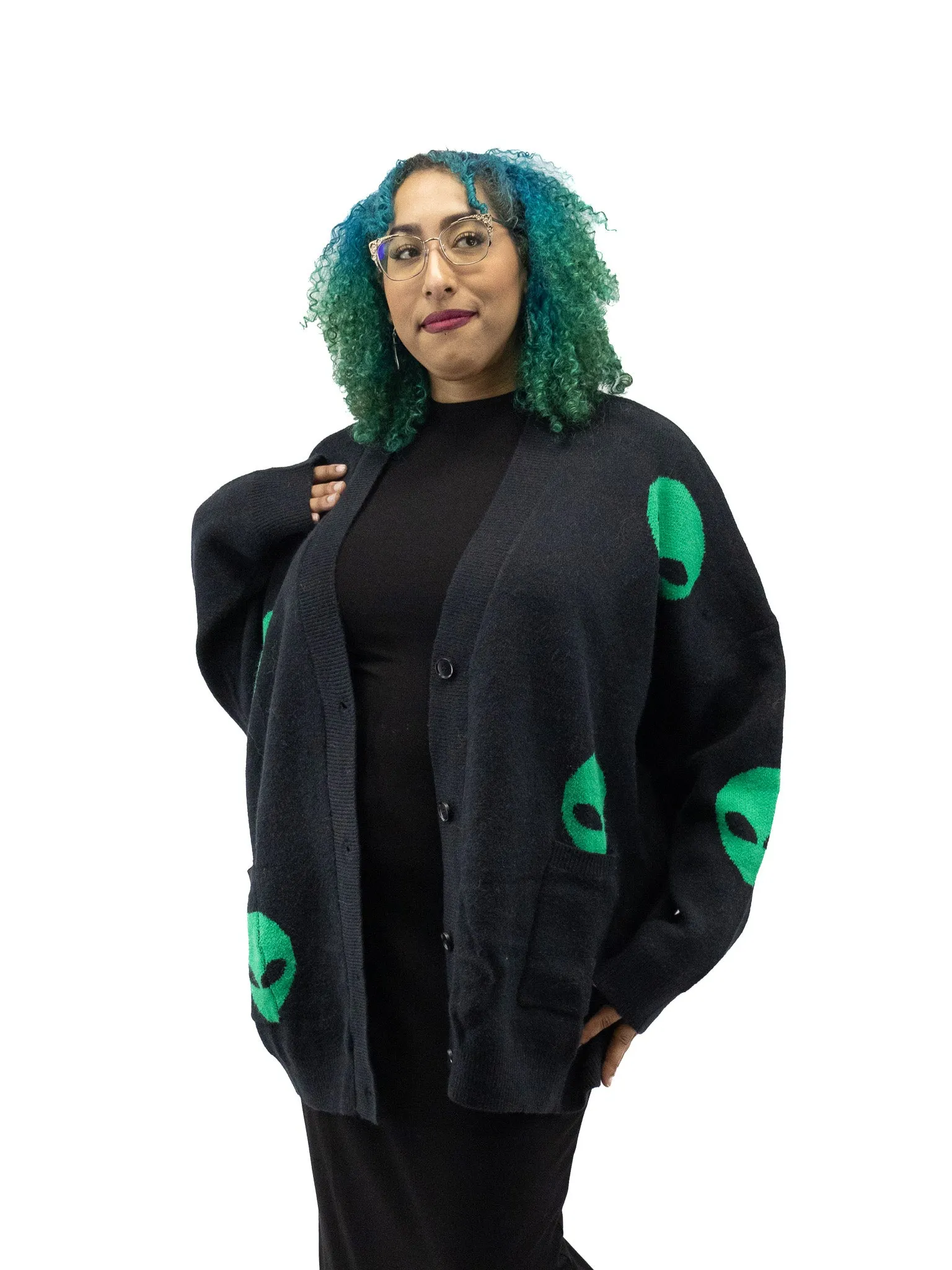 From Beyond Oversized Alien Cardigan