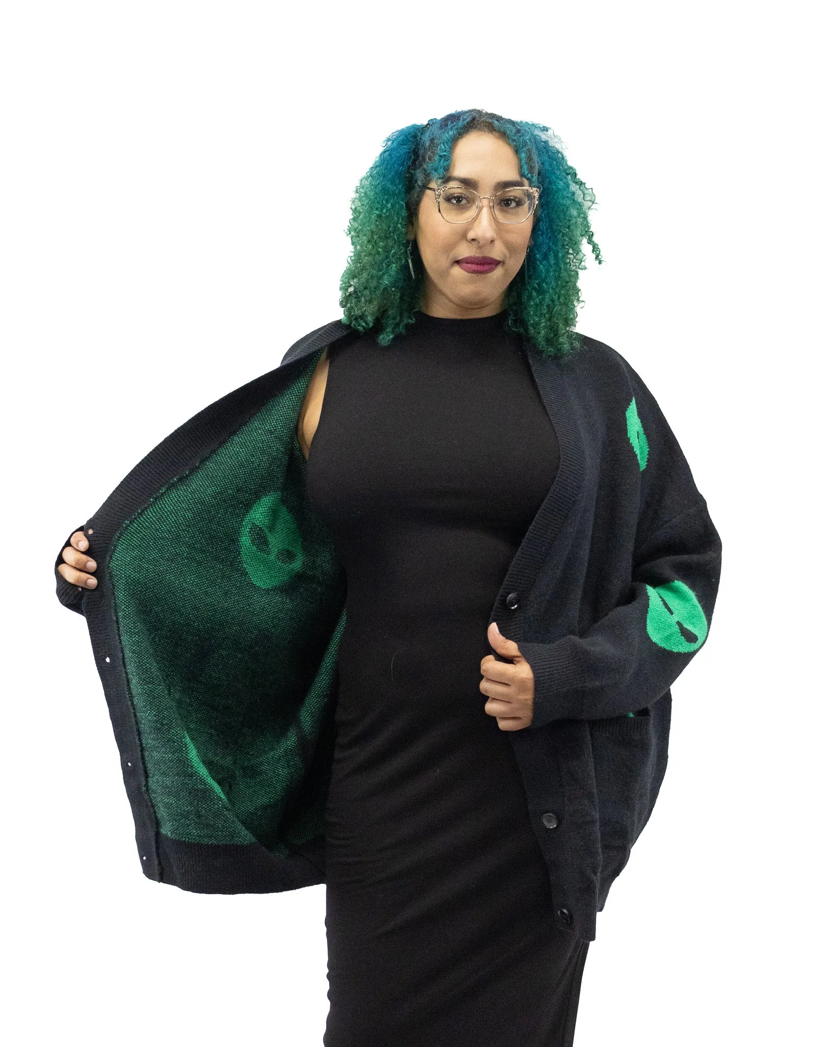 From Beyond Oversized Alien Cardigan