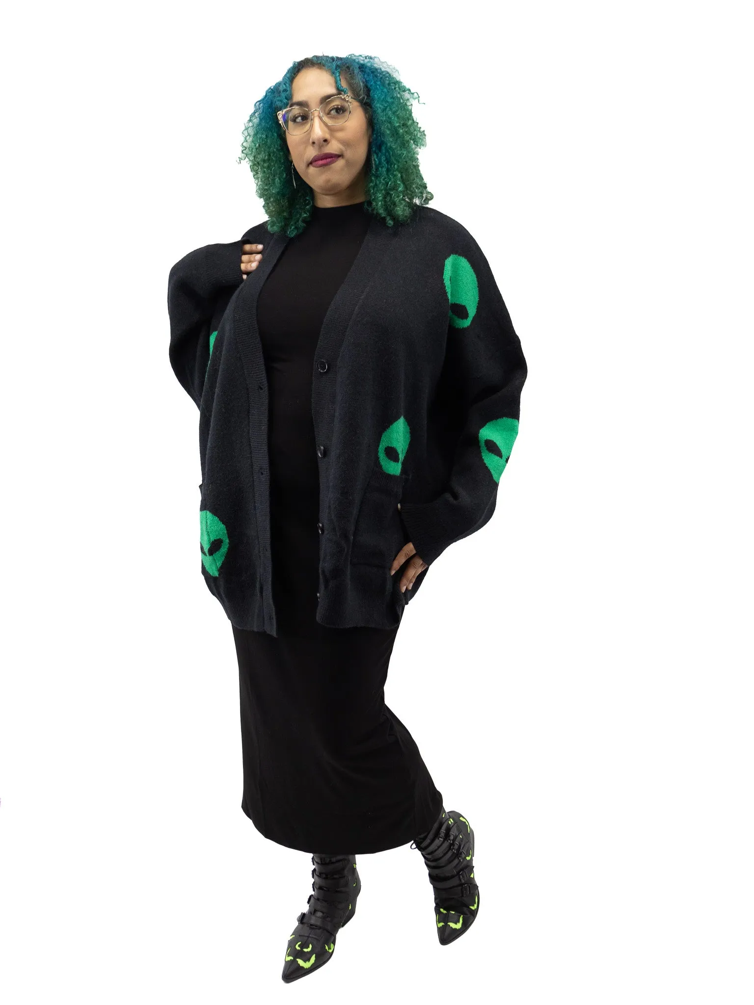 From Beyond Oversized Alien Cardigan