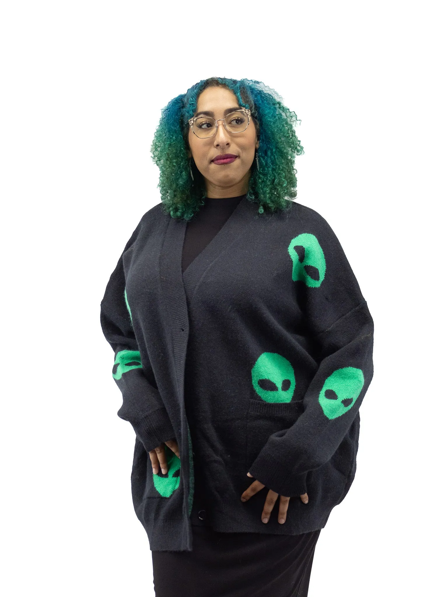 From Beyond Oversized Alien Cardigan