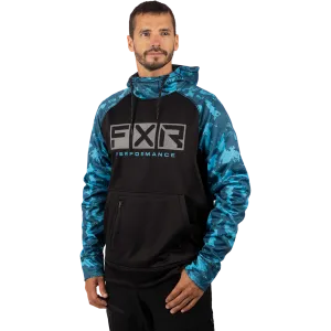 FXR Men's Helium Tech Pullover Fleece Black/Slate Camo