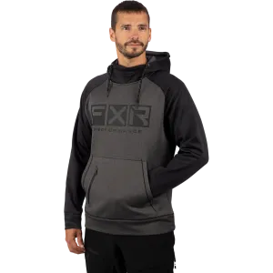 FXR Men's Helium Tech Pullover Fleece Char Heather/Black