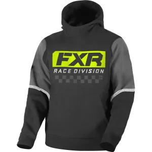 FXR Race Division Youth Pullover Fleece Black/Hi-Vis