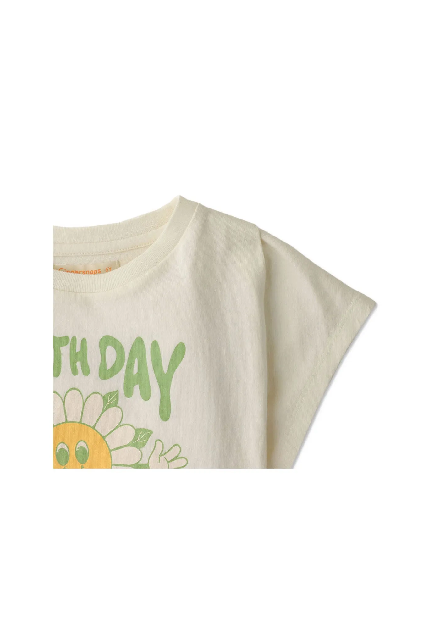 Gingernaps Earth Day Everyday Graphic Muscle  Tee