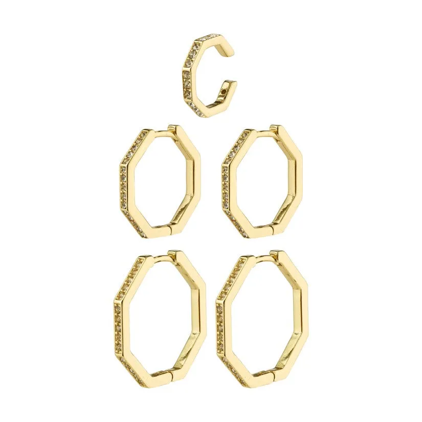 HANNA SCHNBERG x PILGRIM 3-in-1 Earrings Set