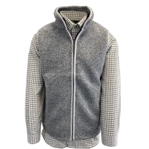 Hazy Blue Zack Mens Full Zip Fleece Gilet