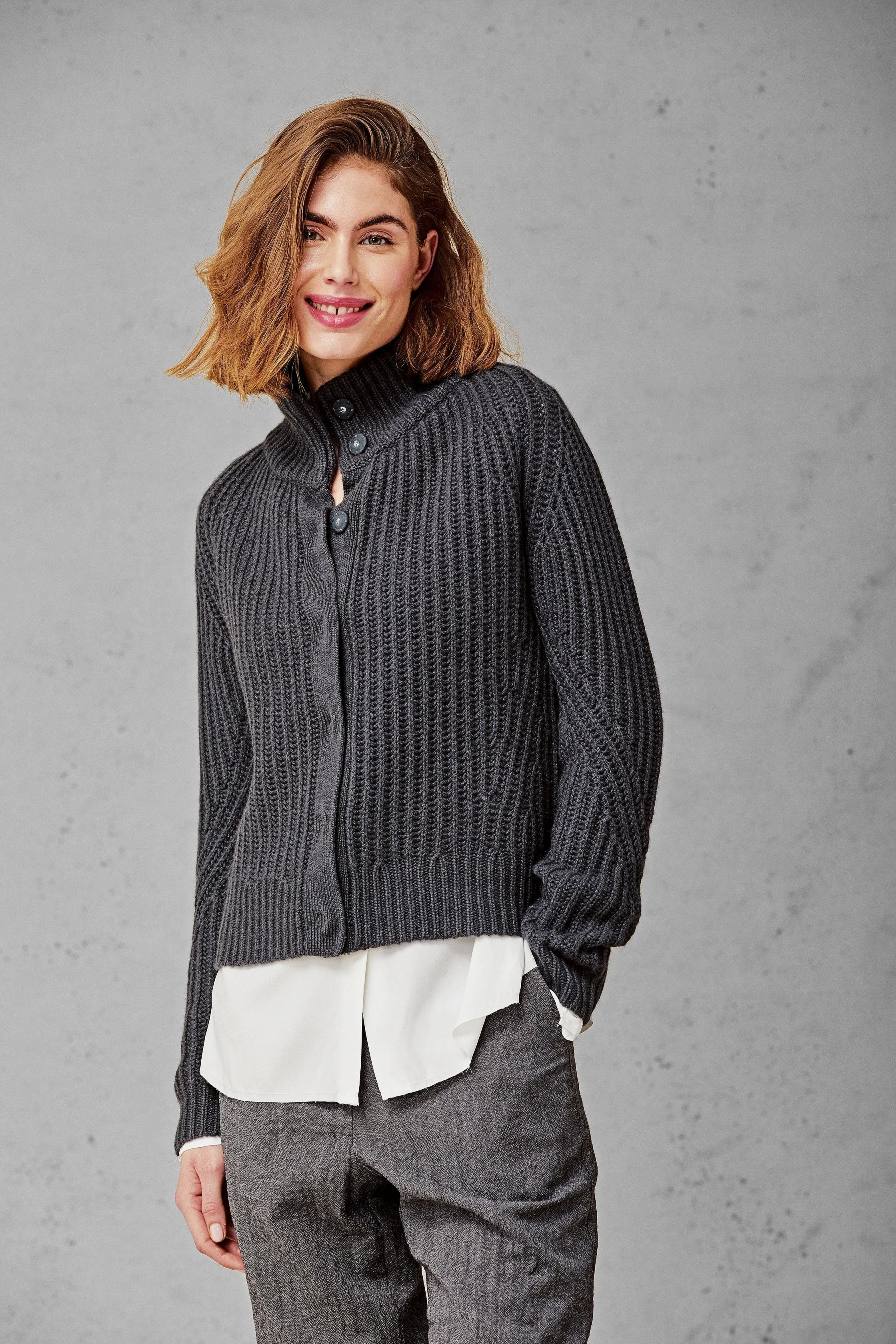 Kristensen Du Nord Cashmere Highneck Cardigan