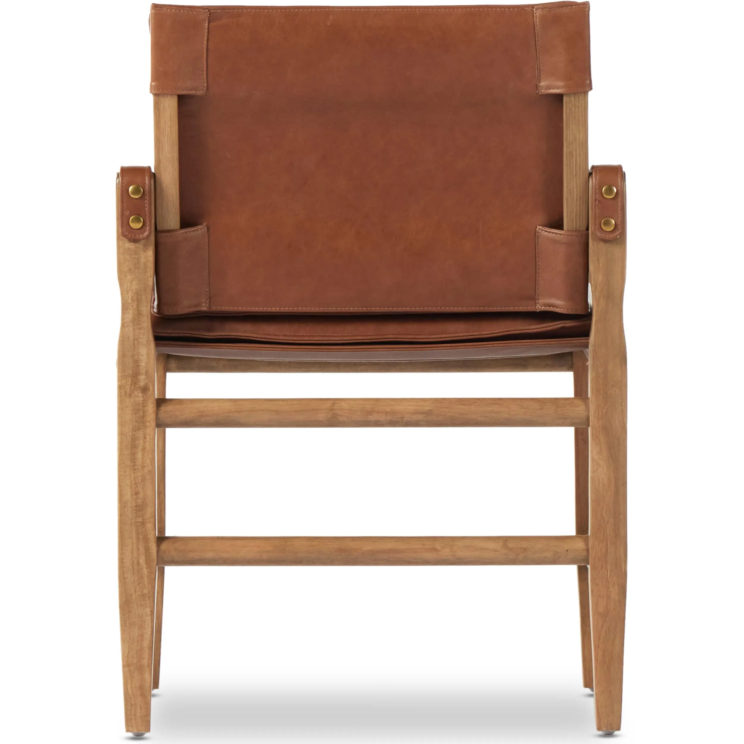 Lenz Leather Dining Arm Chair, Sonoma Chestnut